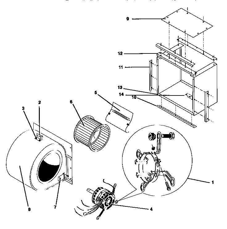 ICP NPHRA36N1K1 blower - all models diagram