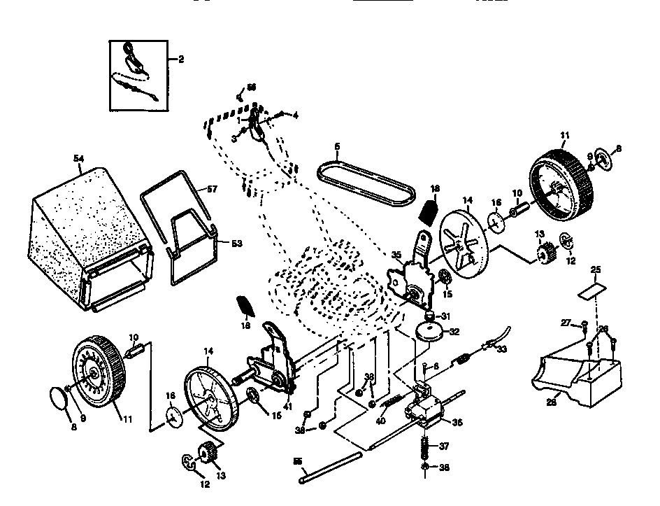 Craftsman 917372920 rotary lawn mower diagram