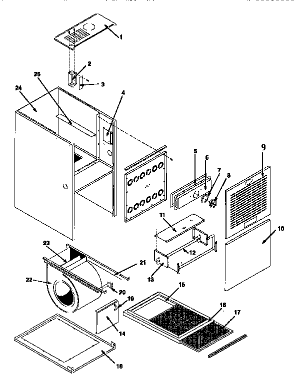 ICP NUG5100BHB2 non-functional replacement diagram