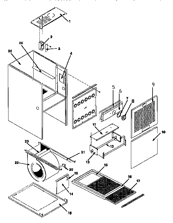ICP NUG5100BKB2 non-functional replacement diagram