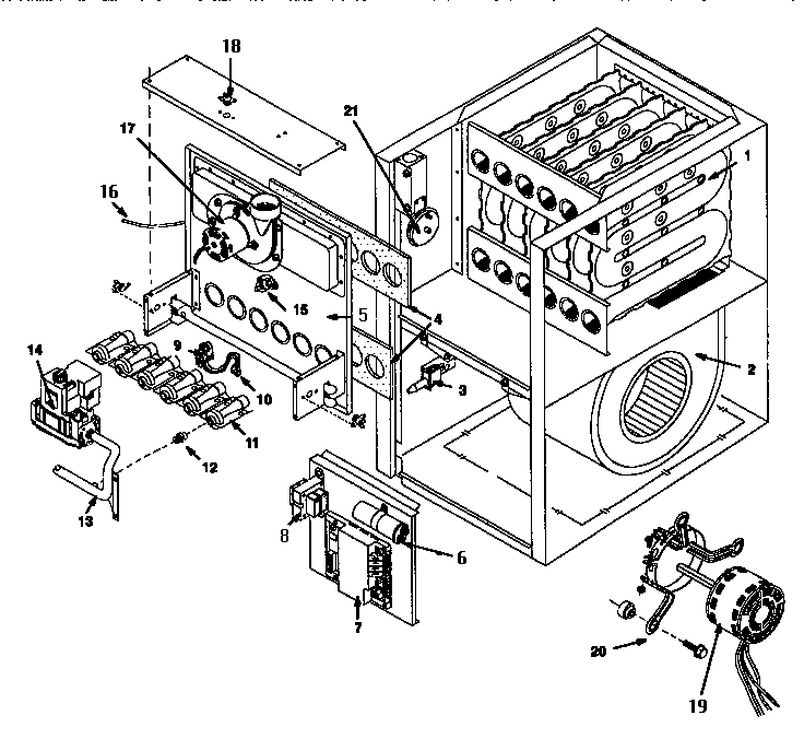 ICP NUG5125BKB2 functional replacement diagram