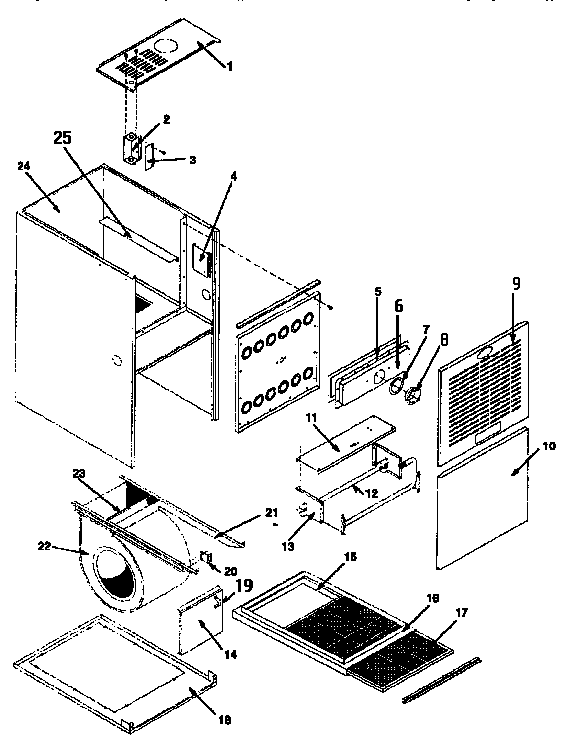 ICP NUG5125BKB2 non-functional replacement diagram