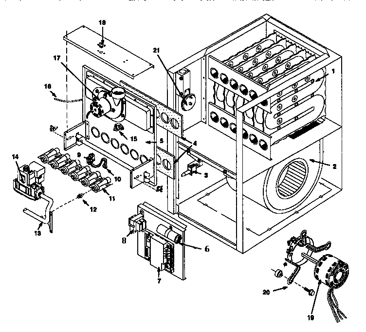 ICP NUG5150BKB2 functional replacement diagram