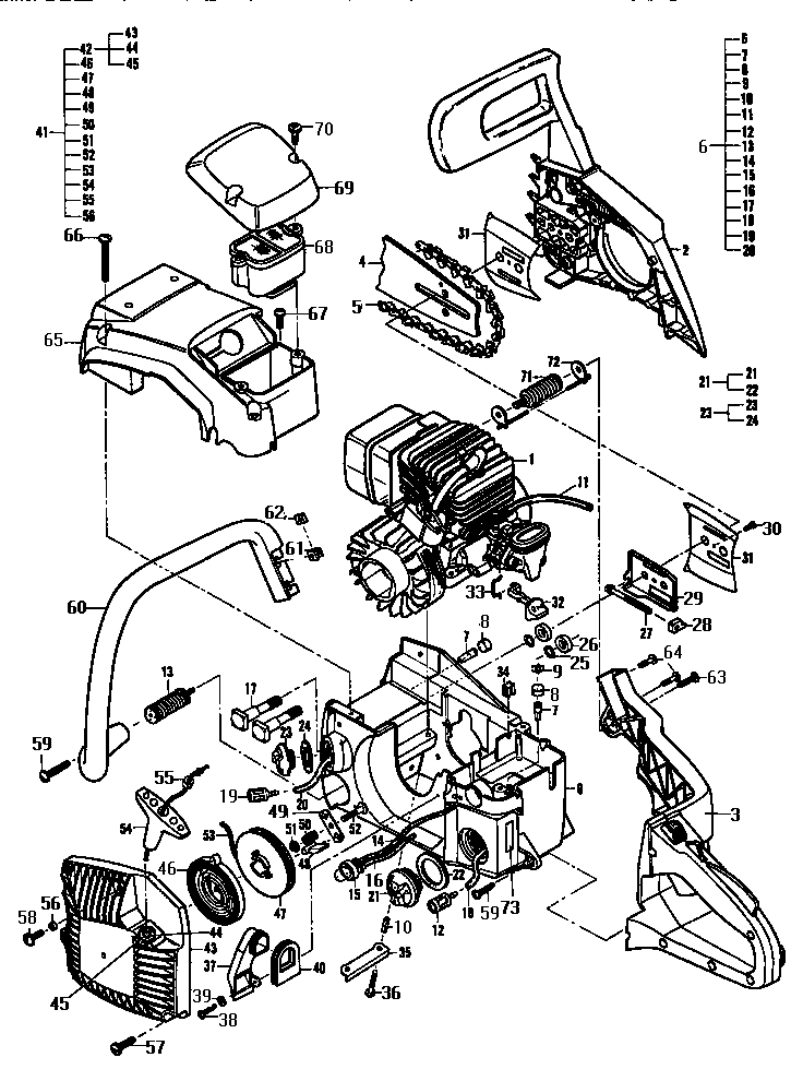 McCulloch MAC 4600 11-600465-00 general diagram