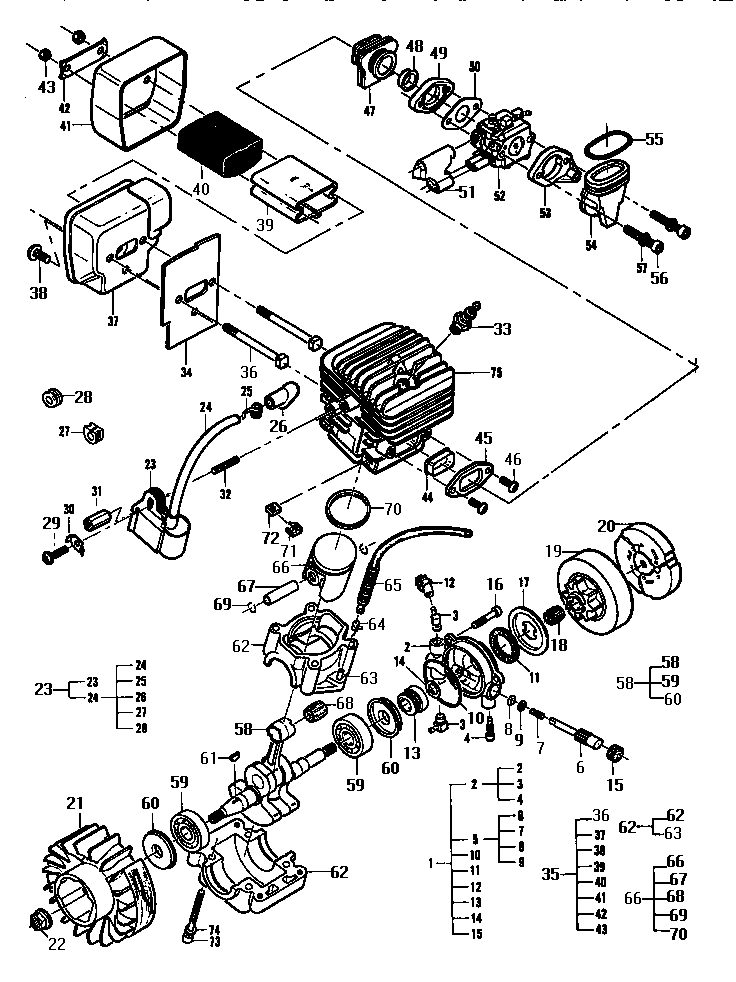 McCulloch MAC 4600 11-600465-00 engine diagram