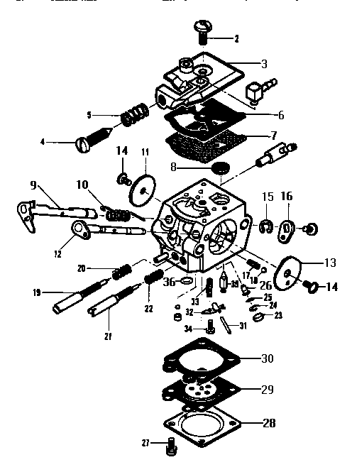 McCulloch MAC 4600 11-600465-00 carburetor diagram