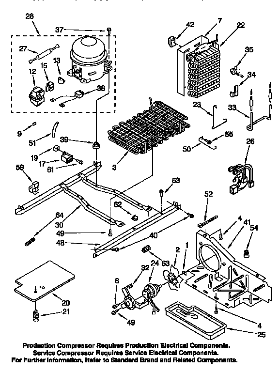 Kenmore 1069545712 unit diagram