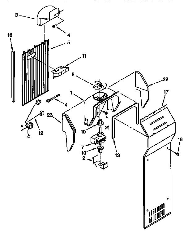 Kenmore 1069545712 air flow diagram