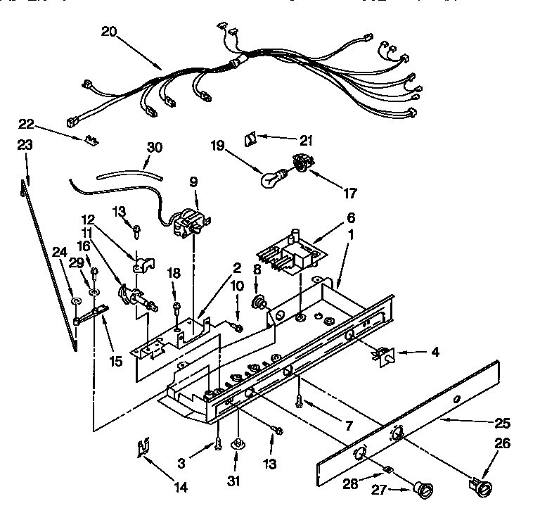 Kenmore 1069545712 control diagram