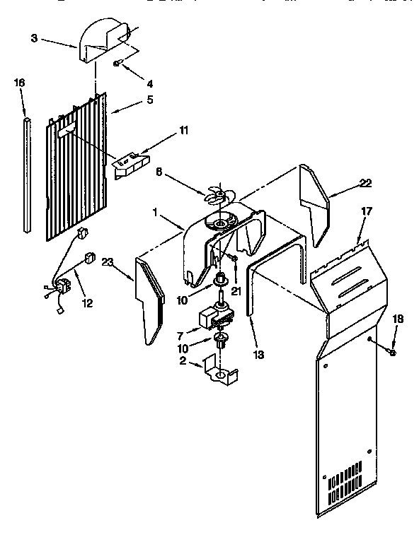 Kenmore 1069547622 air flow diagram