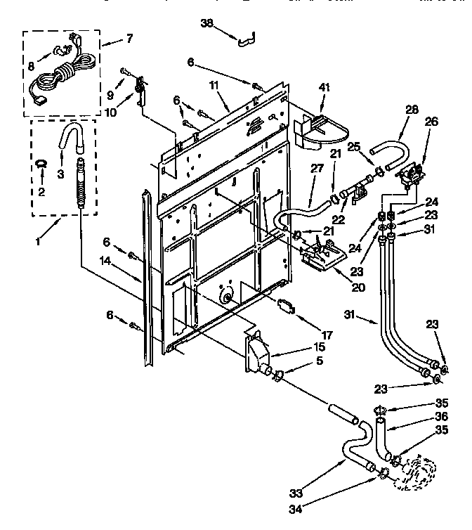 Kenmore 11092586400 rear panel diagram