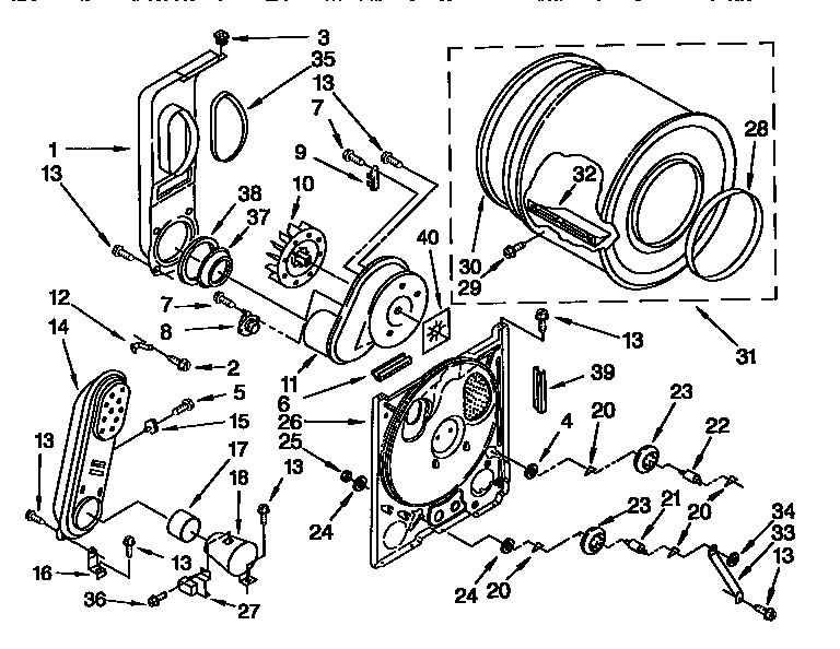 Kenmore 11097529820 bulkhead diagram