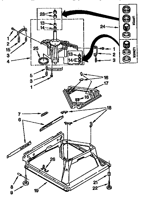Kenmore 11092590820 machine base diagram