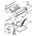 Kenmore 11096573220 top and console diagram