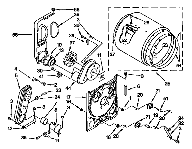 Kenmore 11097561220 bulkhead diagram