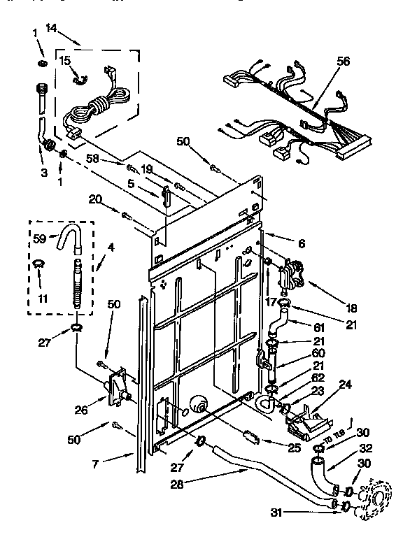 Kenmore 11091566200 rear panel diagram