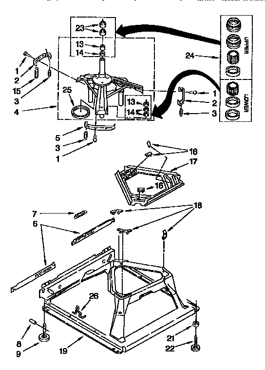Kenmore 11091566200 machine base diagram