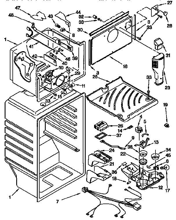 Kenmore 1069658620 liner diagram