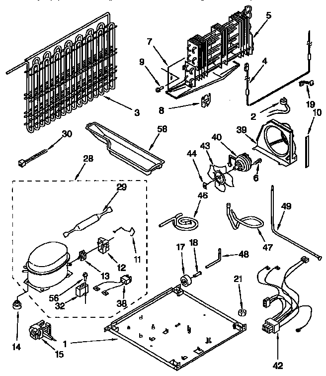Kenmore 1069658620 unit diagram