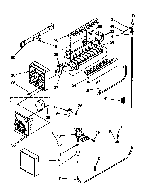 Kenmore 1069650680 icemaker diagram