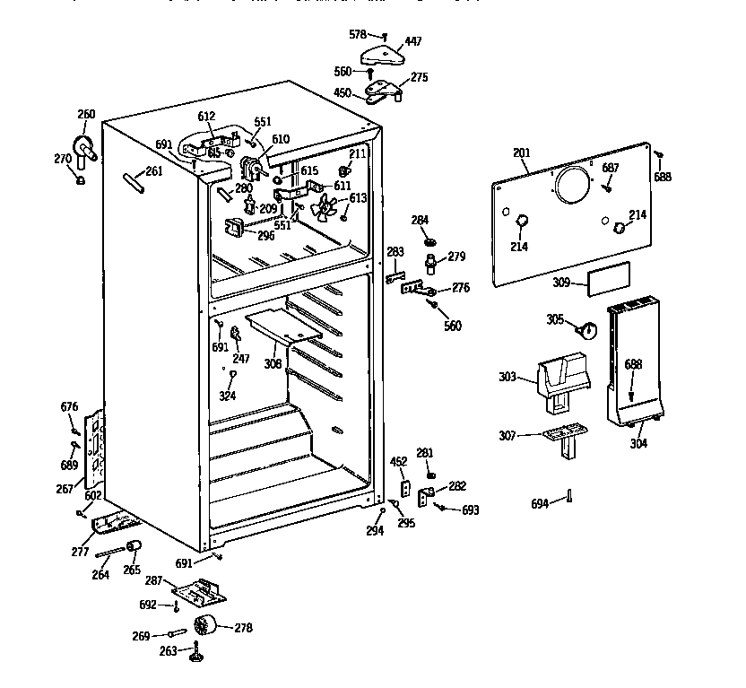Kenmore 3639644214 cabinet diagram