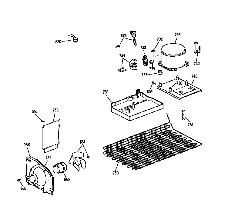 Kenmore 3639644214 unit diagram