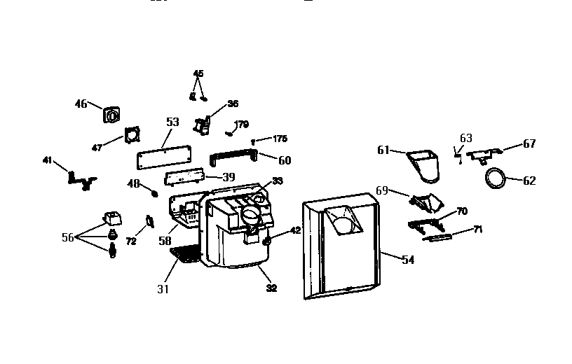 Kenmore 3639534721 dispenser diagram