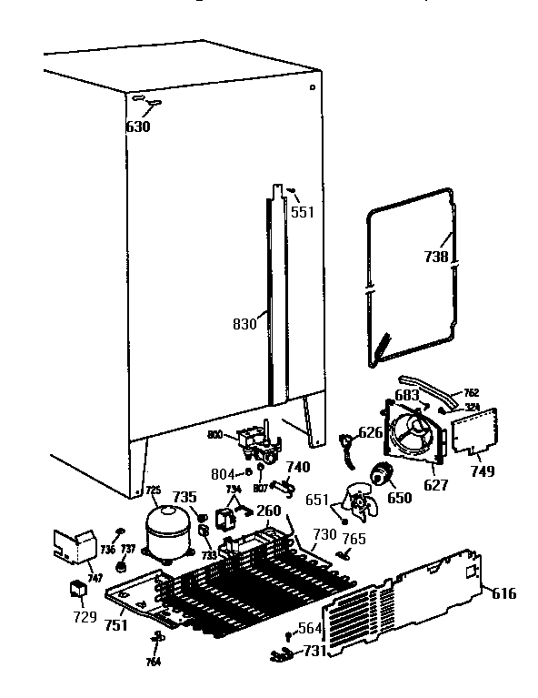 Kenmore 3639534721 unit diagram