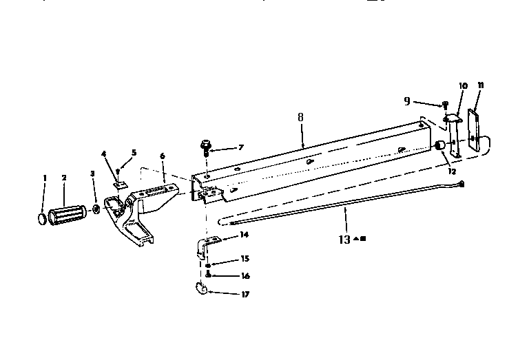 Craftsman 113298090 fence assembly diagram
