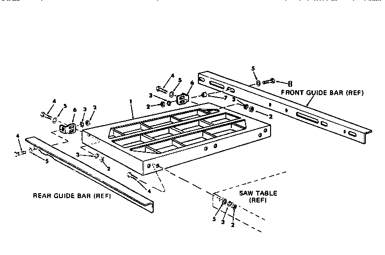 Craftsman 113298090 table extensions diagram