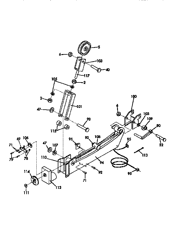 Proform PF852044 weight mechanism assembly diagram