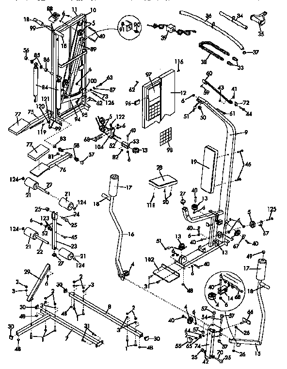 Proform DR852044 replacement parts diagram