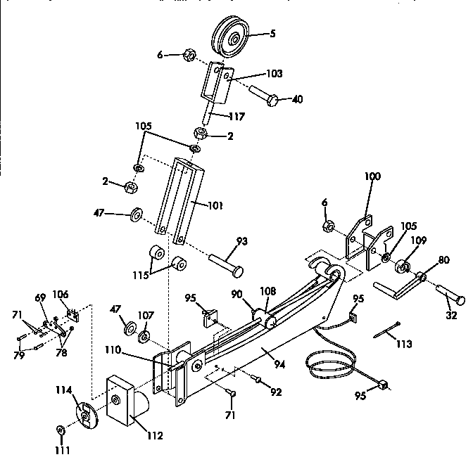 Proform DR852044 weight assembly diagram