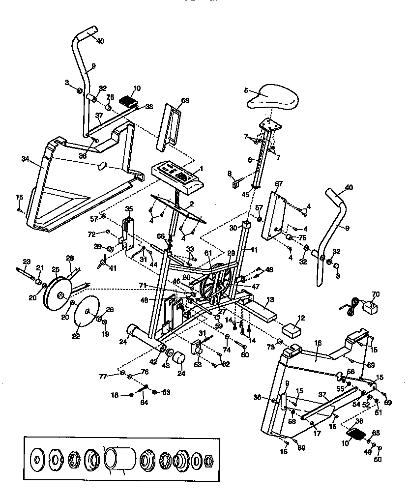 Proform PF760035 unit parts diagram