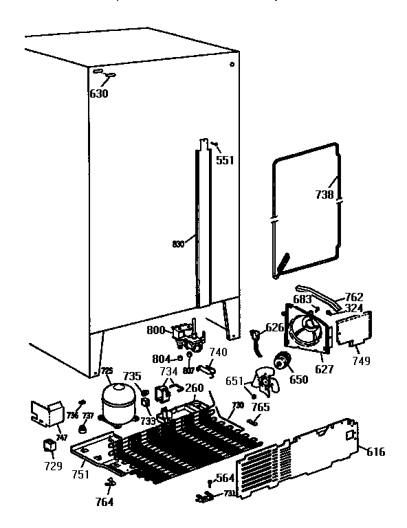 Kenmore 3639530781 unit diagram