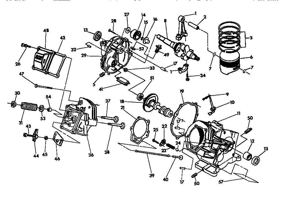Craftsman 580751780 crankshaft diagram