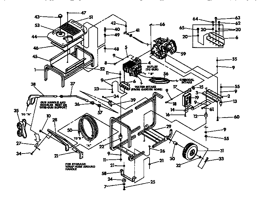 Generac 0606-4 main frame diagram