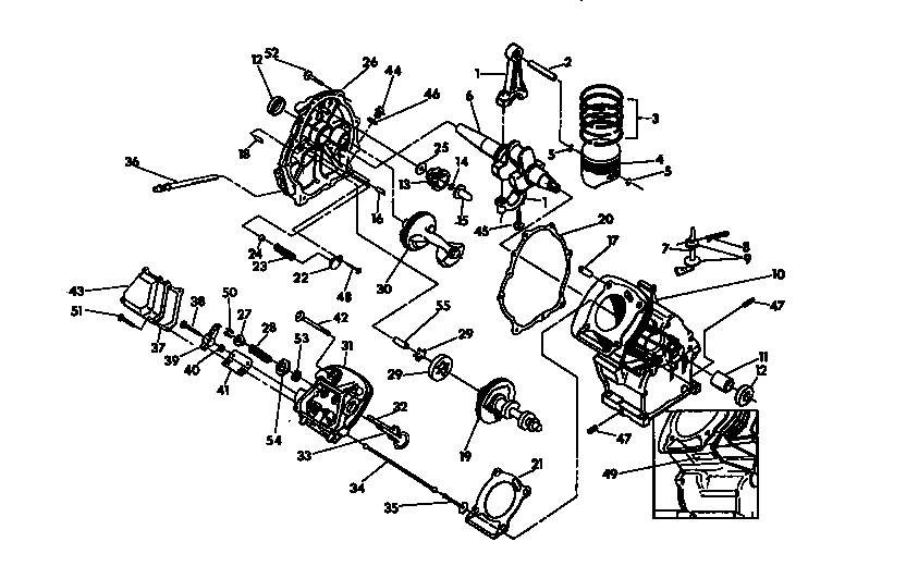 Generac 0606-4 long block diagram