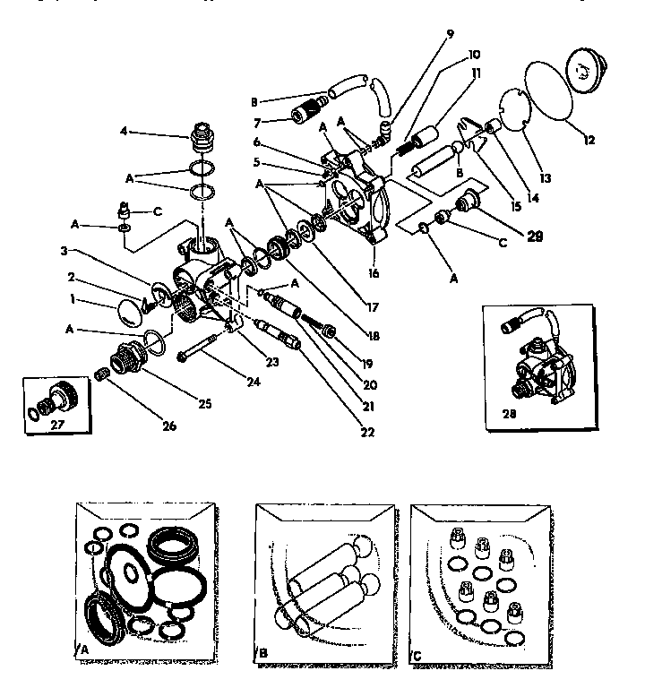 Generac 9908-0 pump assembly diagram