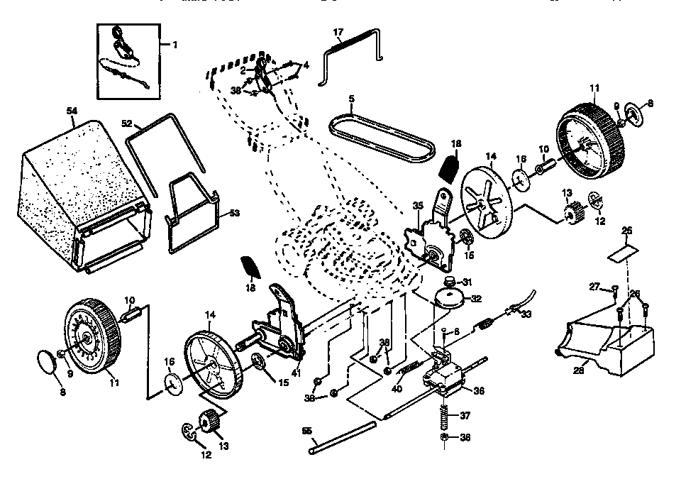 Craftsman 917374592 drive assembly diagram