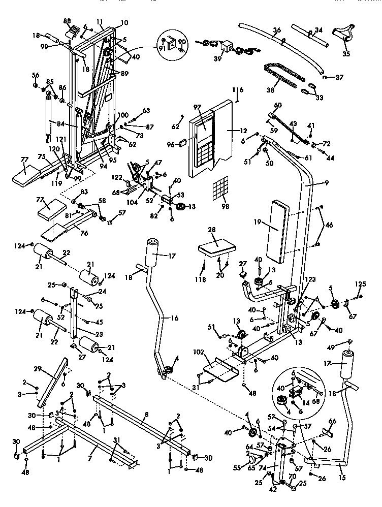 Proform DR852043 replacement parts diagram
