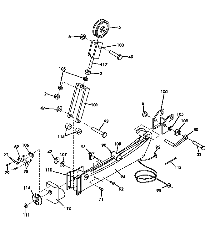 Proform DR852043 weight mechanism assembly diagram
