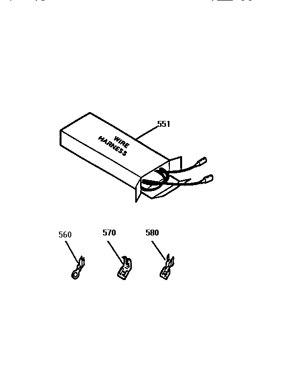 Kenmore 91193351590 wire harnesses and components diagram