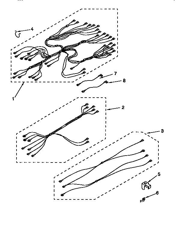 Kenmore 6654428452 wiring harness diagram