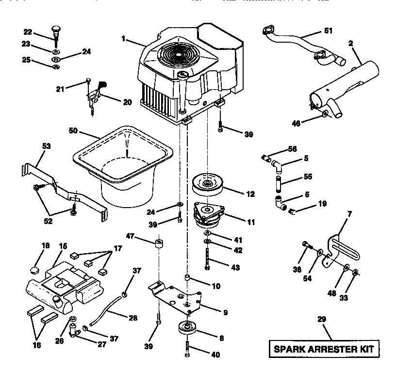 Craftsman 917250551 engine diagram