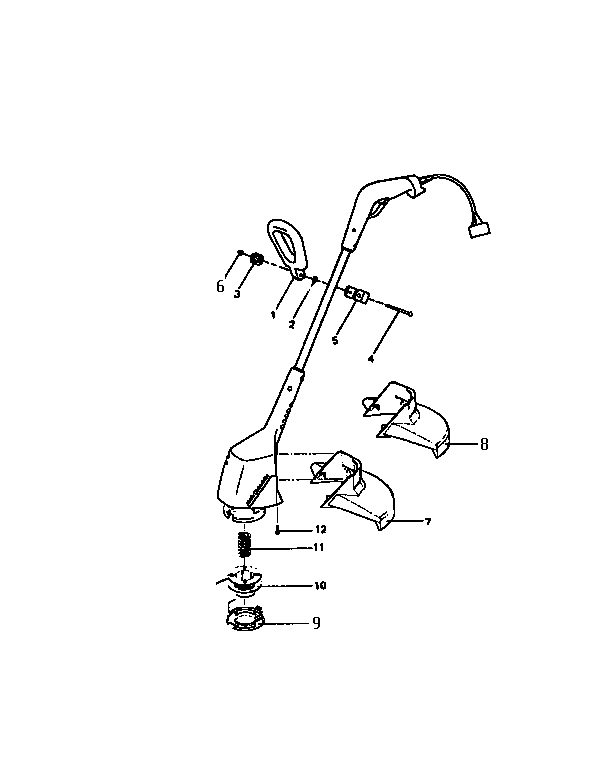 McCulloch TRIM MAC 12S-II replacement parts diagram