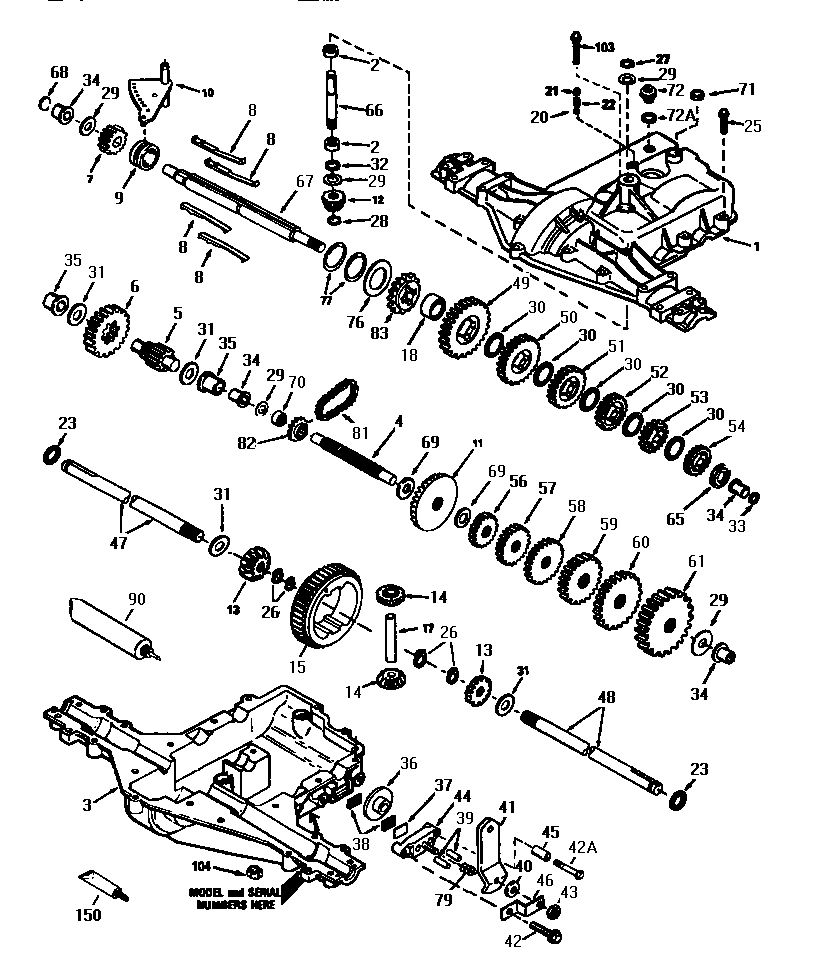 Craftsman 917252521 peerless transaxle diagram
