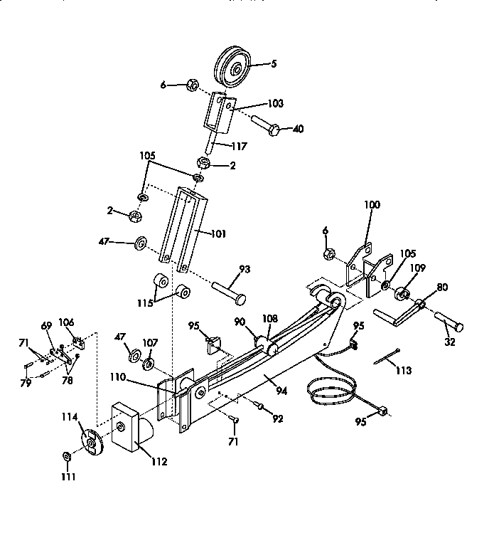 Proform DR852042 weight mechanism assembly diagram