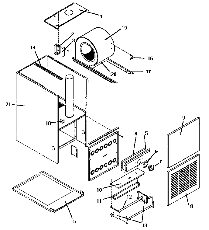 ICP NCC5050BFB2 non-functional replacement diagram