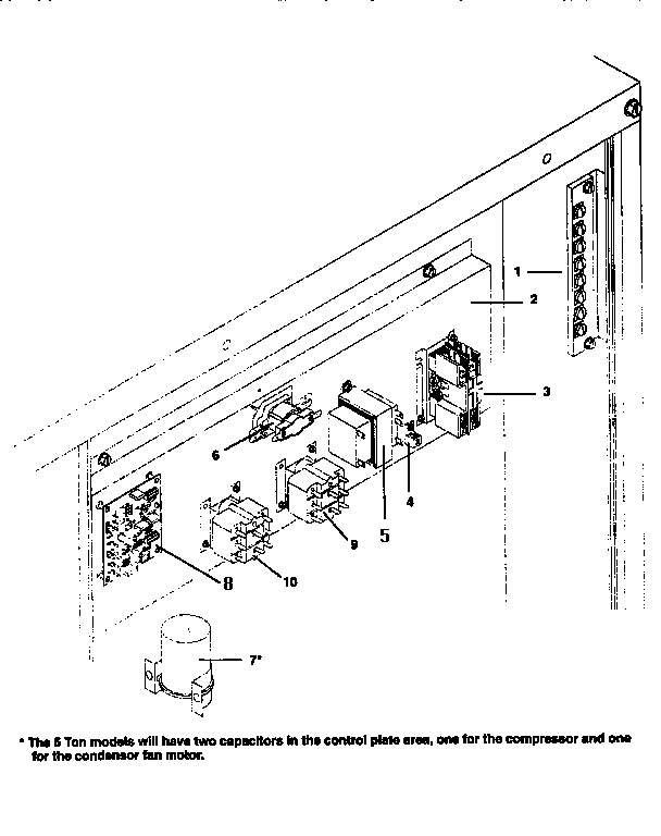 ICP NPHAD60N1K3 control plate - all models diagram